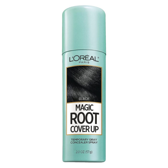 L'Oreal Paris Magic Root Cover Up Gray Concealer Spray Black 2 oz.